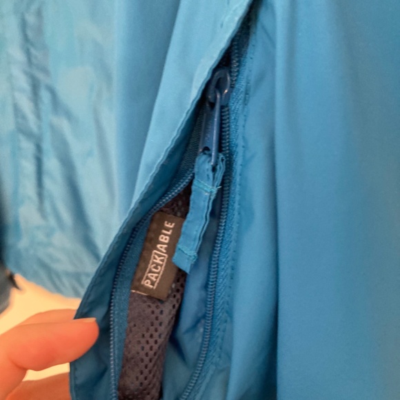 Columbia Rain Jacket Blue Hooded Small - Picture 6 of 8